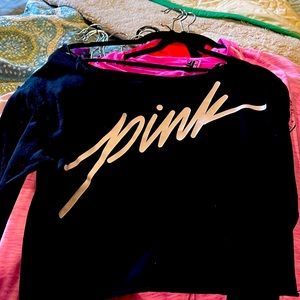 Victoria’s Secret Pink cropped sweatshirt EUC